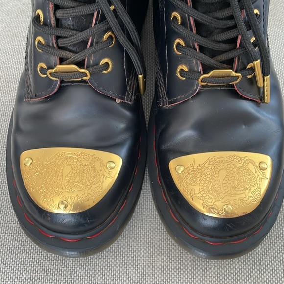 🐉 1460 YEAR OF THE DRAGON LEATHER LACE UP BOOTS! - Picture 6 of 15